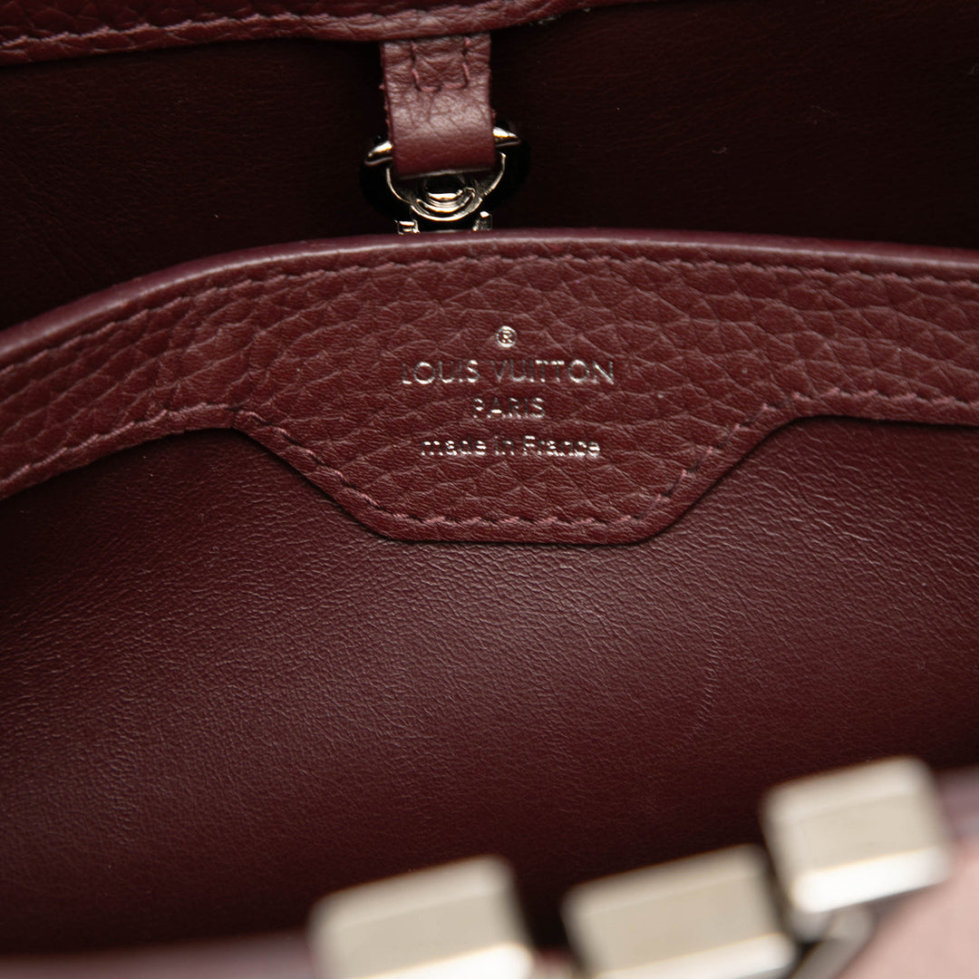 Louis Vuitton Bicolore Capucines BB taurillon Rose – vue 5 – GABY PARIS