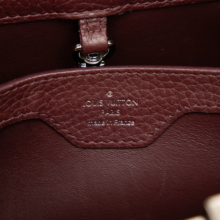 Louis Vuitton Bicolore Capucines BB taurillon Rose – vue 6 – GABY PARIS