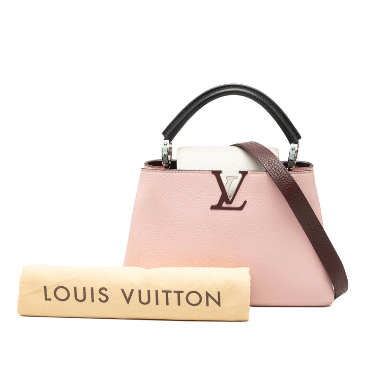 Louis Vuitton Bicolore Capucines BB taurillon Rose – vue 8 – GABY PARIS