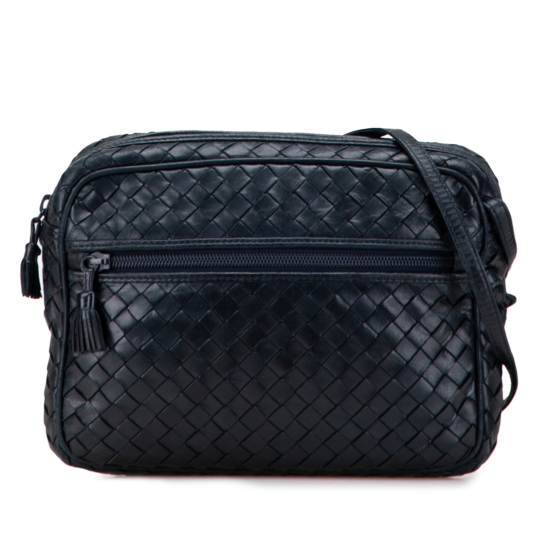 Bottega Veneta Nappa Intrecciato Crossbody Bleu – GABY PARIS Authentique