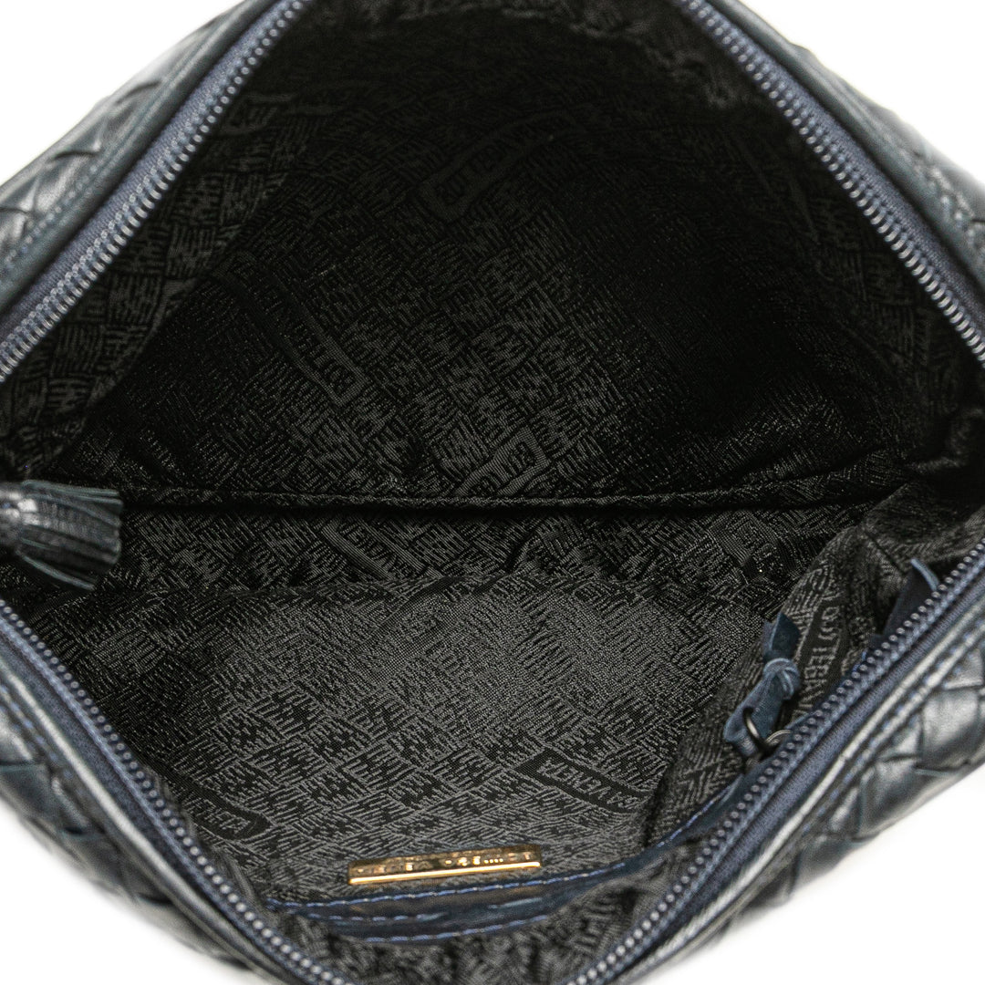 Bottega Veneta Nappa Intrecciato Crossbody Bleu – GABY PARIS Authentique