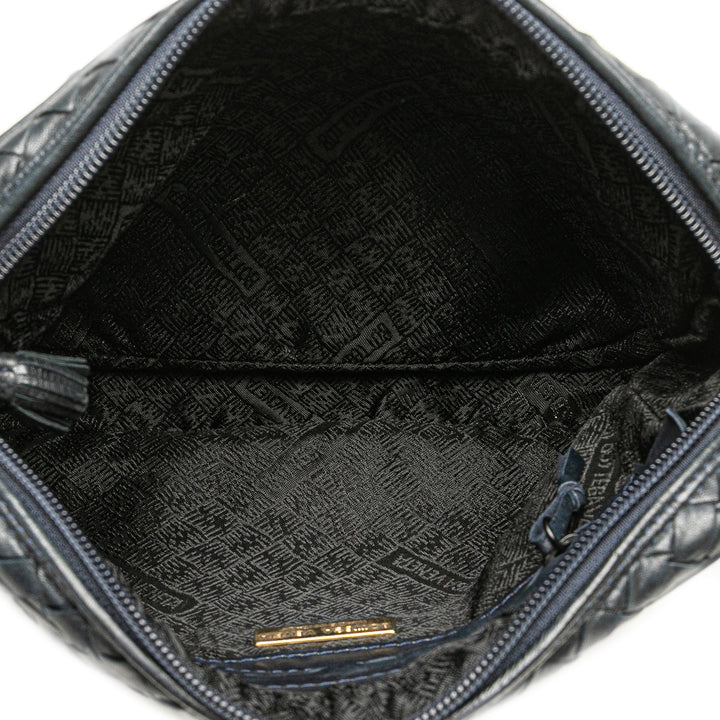 Bottega Veneta Nappa Intrecciato Crossbody Bleu – GABY PARIS Authentique