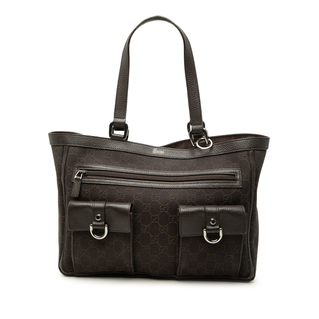 GG Abbey D Bague Poche Cabas Jean Marron
