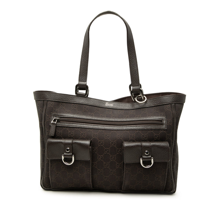 GG Abbey D Bague Poche Cabas Jean Marron
