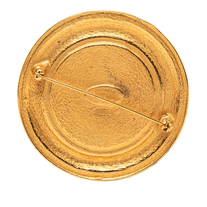 Chanel plaqué 31 Rue Cambon Rond Vintage Pin Broche – GABY PARIS Authentique