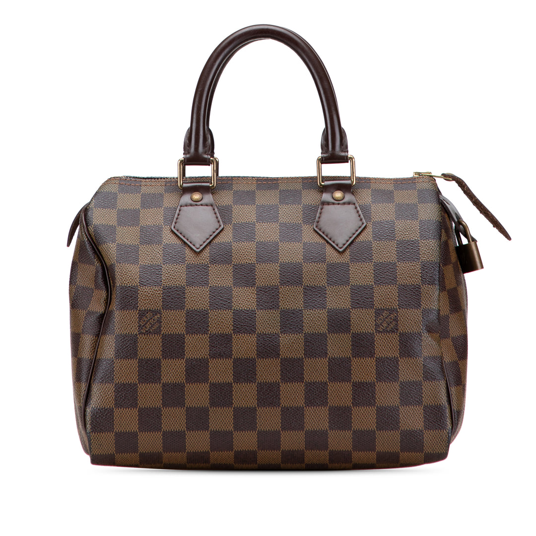 Louis Vuitton Damier Ebene Speedy 25 Marron – GABY PARIS Authentique