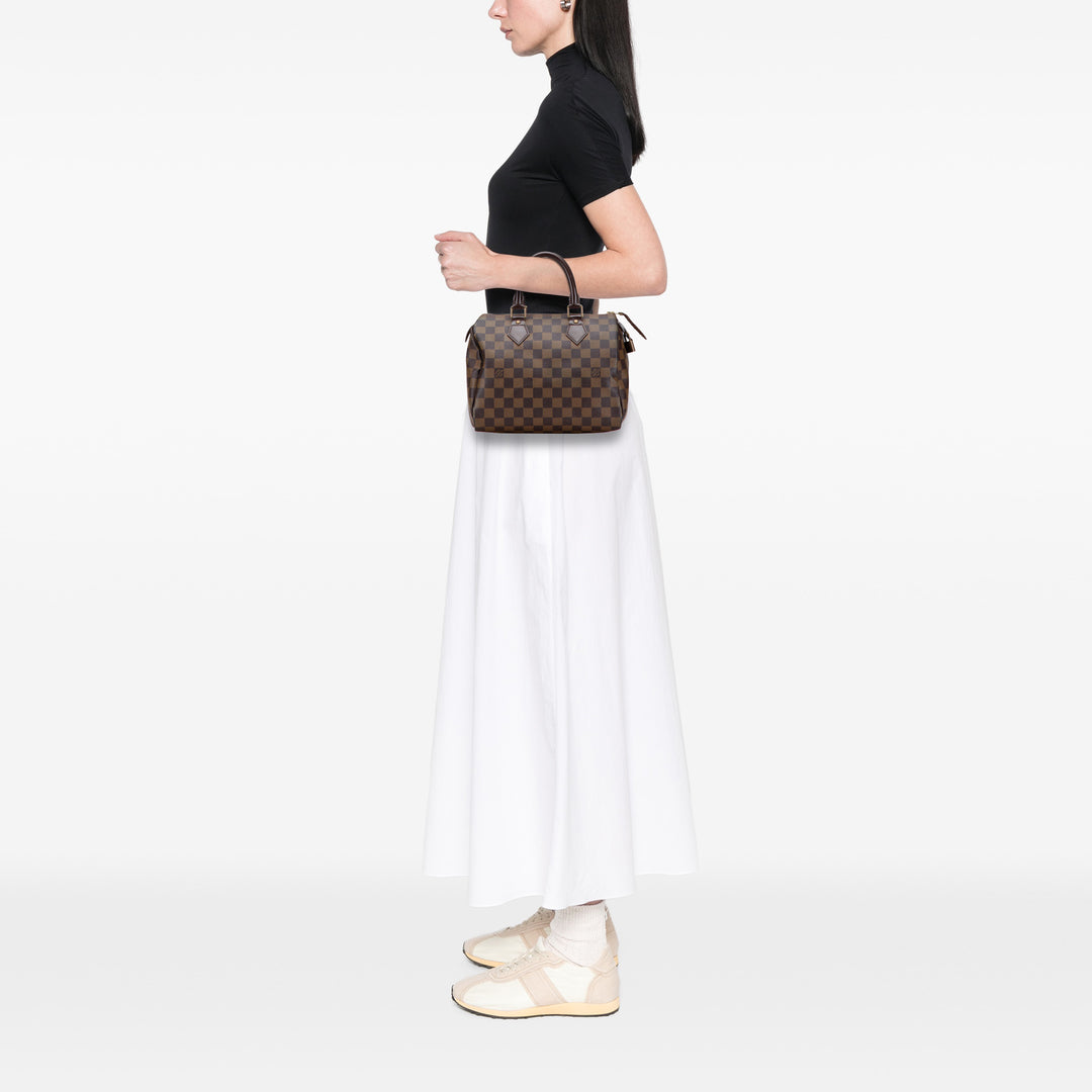 Louis Vuitton Damier Ebene Speedy 25 Marron – GABY PARIS Authentique