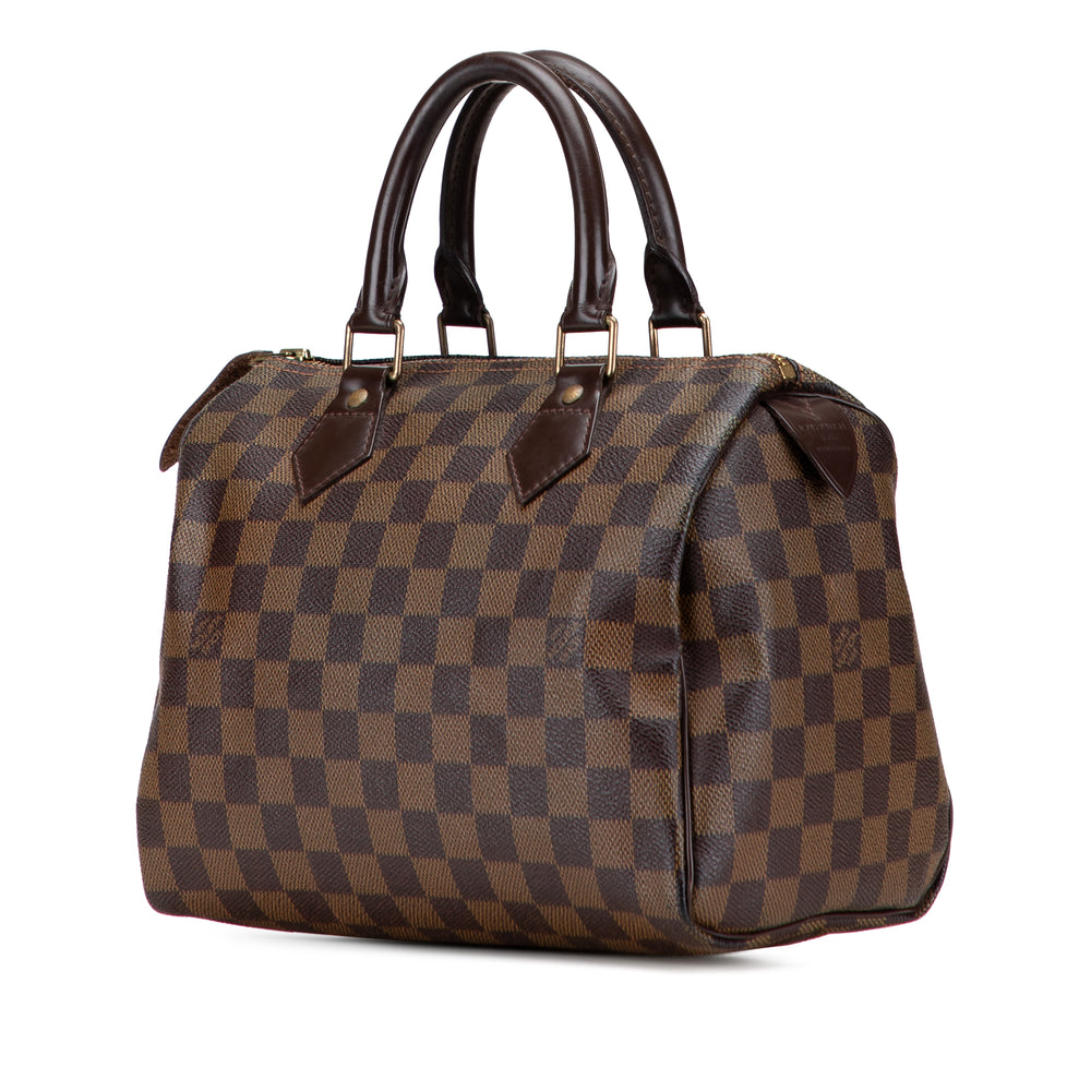 Louis Vuitton Damier Ebene Speedy 25 Marron – GABY PARIS Authentique