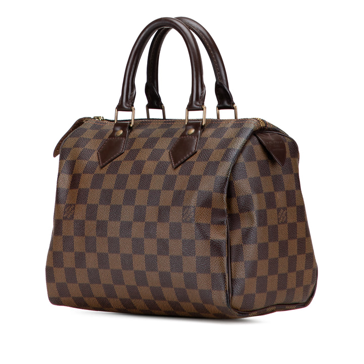 Louis Vuitton Damier Ebene Speedy 25 Marron – GABY PARIS Authentique