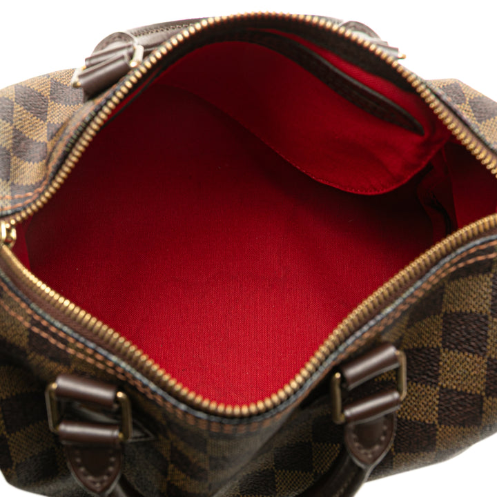 Louis Vuitton Damier Ebene Speedy 25 Marron – GABY PARIS Authentique