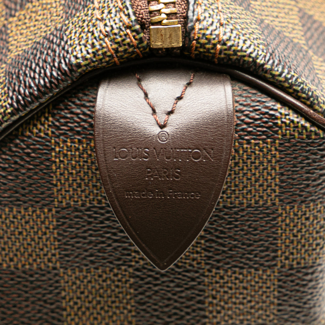 Louis Vuitton Damier Ebene Speedy 25 Marron – GABY PARIS Authentique