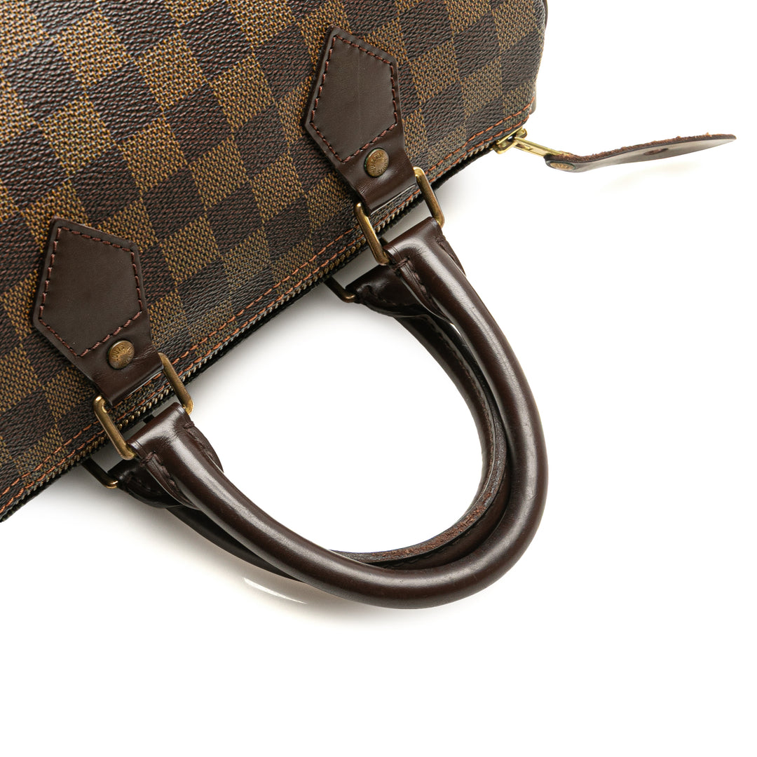 Louis Vuitton Damier Ebene Speedy 25 Marron – GABY PARIS Authentique
