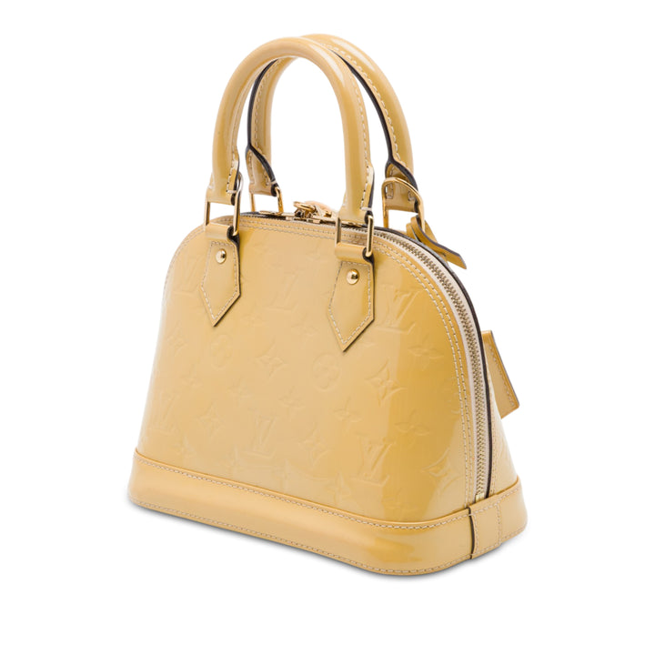 Louis Vuitton Sac à main Alma Monogram BB Cuir verni Jaune – vue 2 – GABY PARIS