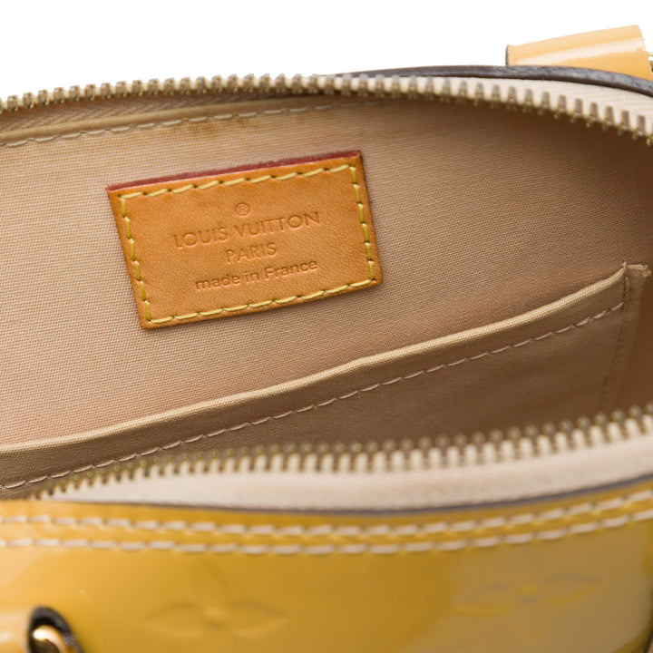 Louis Vuitton Sac à main Alma Monogram BB Cuir verni Jaune – vue 5 – GABY PARIS
