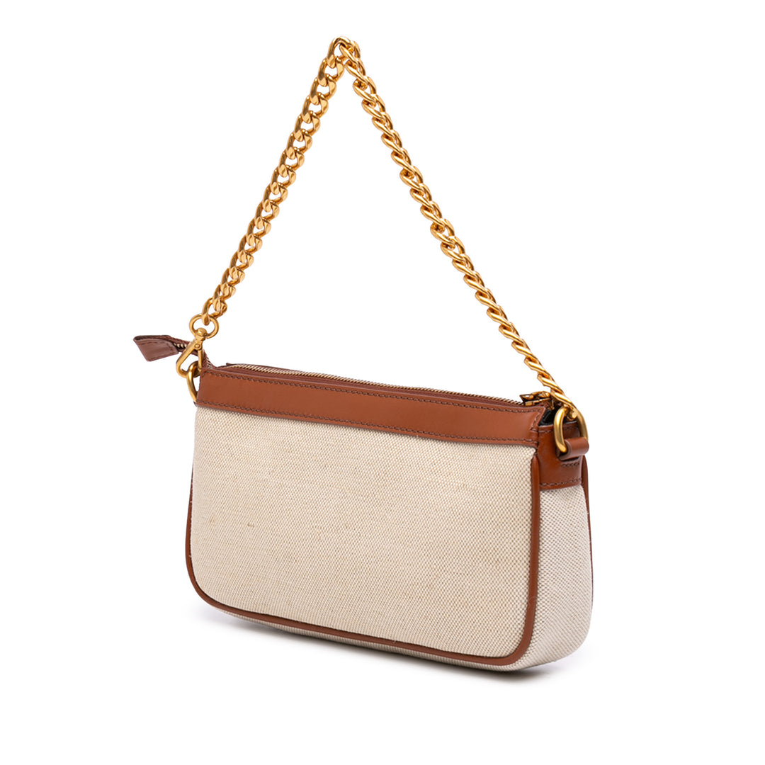 Balmain Mini Toile B Army Logo Sac