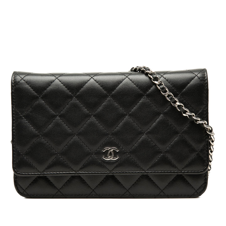 Chanel CC Matelassé Cuir d’agneau Wallet on Chain