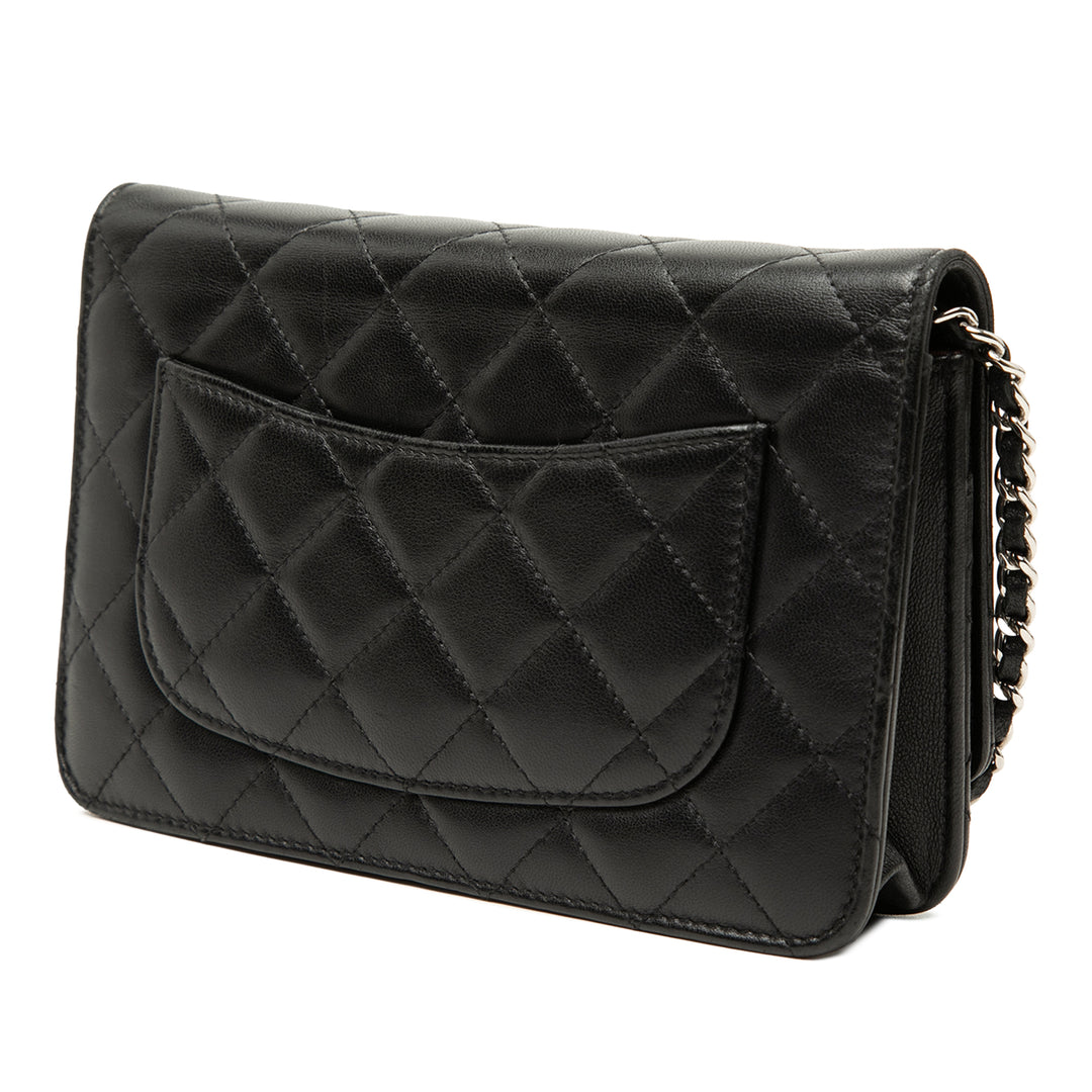 Chanel CC Matelassé Cuir d’agneau Wallet on Chain