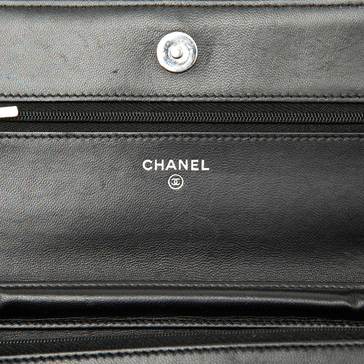 Chanel CC Matelassé Cuir d’agneau Wallet on Chain
