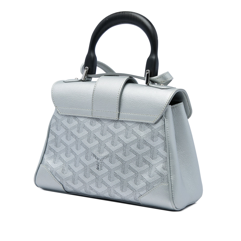 Goyard Precious Metals Saigon Souple Mini Goyardine Argenté – vue 2 – GABY PARIS
