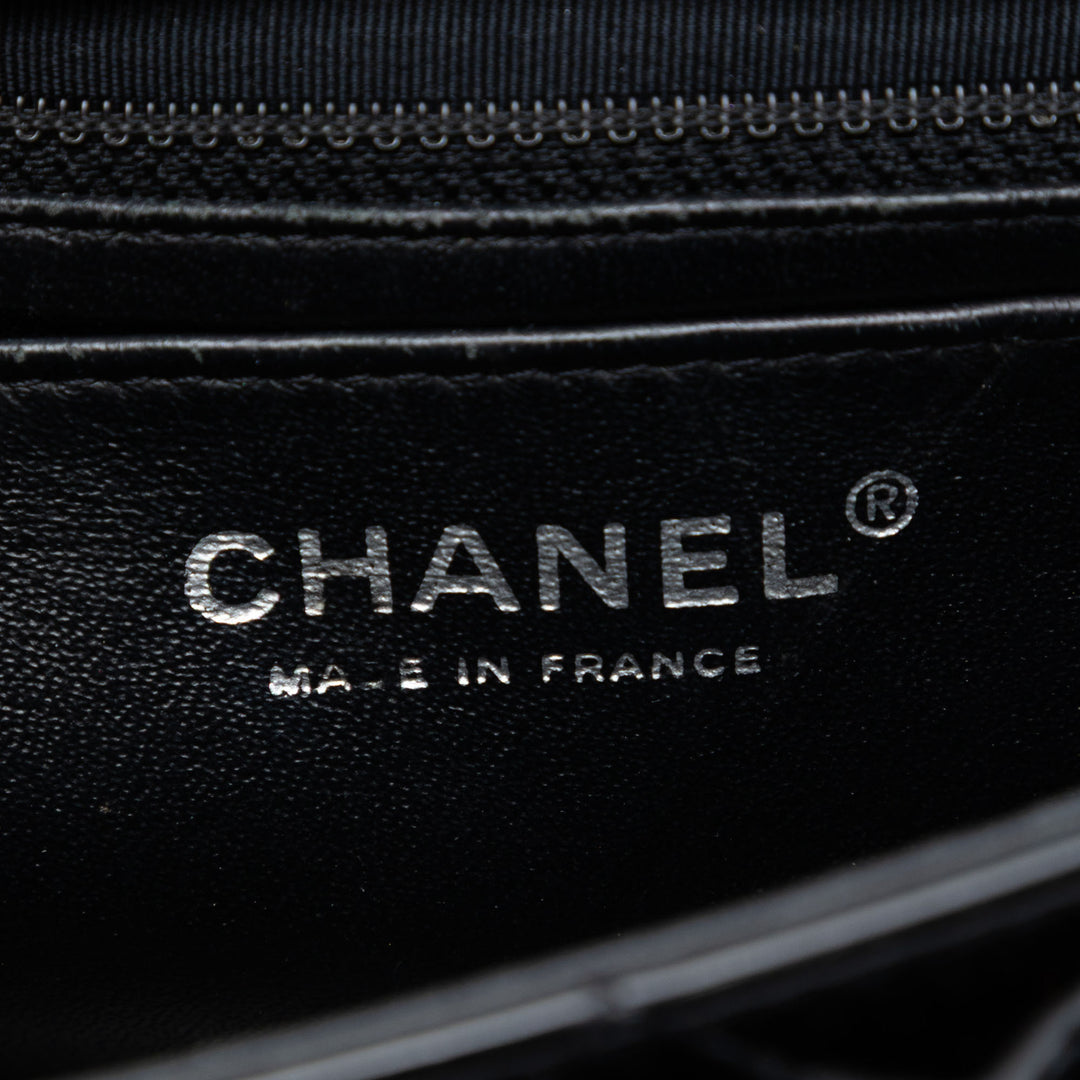Chanel Mini Rectangular Classic Cuir verni Simple rabat