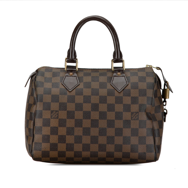 Louis Vuitton Damier Ebene Speedy 25 Brown - GABY PARIS