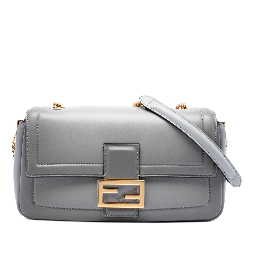 Fendi Cuir Baguette Chain Midi Sac bandoulière