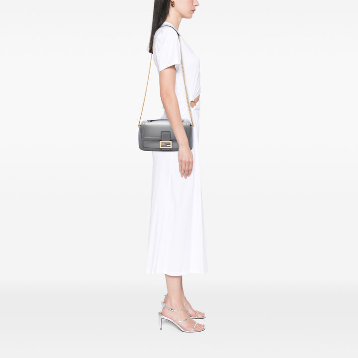 Fendi Cuir Baguette Chain Midi Sac bandoulière