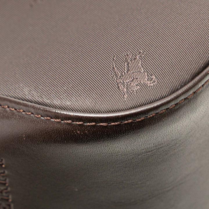 Burberry Jacquard and Cuir Knight Sac porté croisé Marron – GABY PARIS Authentique