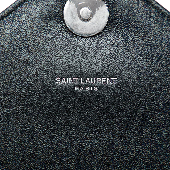 Saint Laurent Chevron College Sac Grand de mouton Noir – vue 5 – GABY PARIS