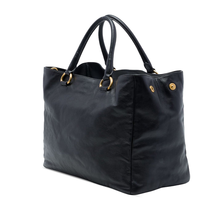 Souple Veau Sac Noir