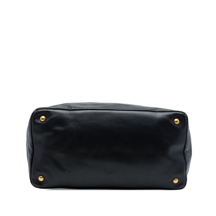Souple Veau Sac Noir