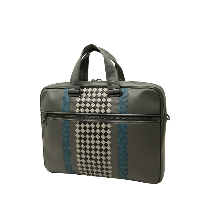 Bottega Veneta Porte-documents Intrecciato à finitions Gris – vue 2 – GABY PARIS