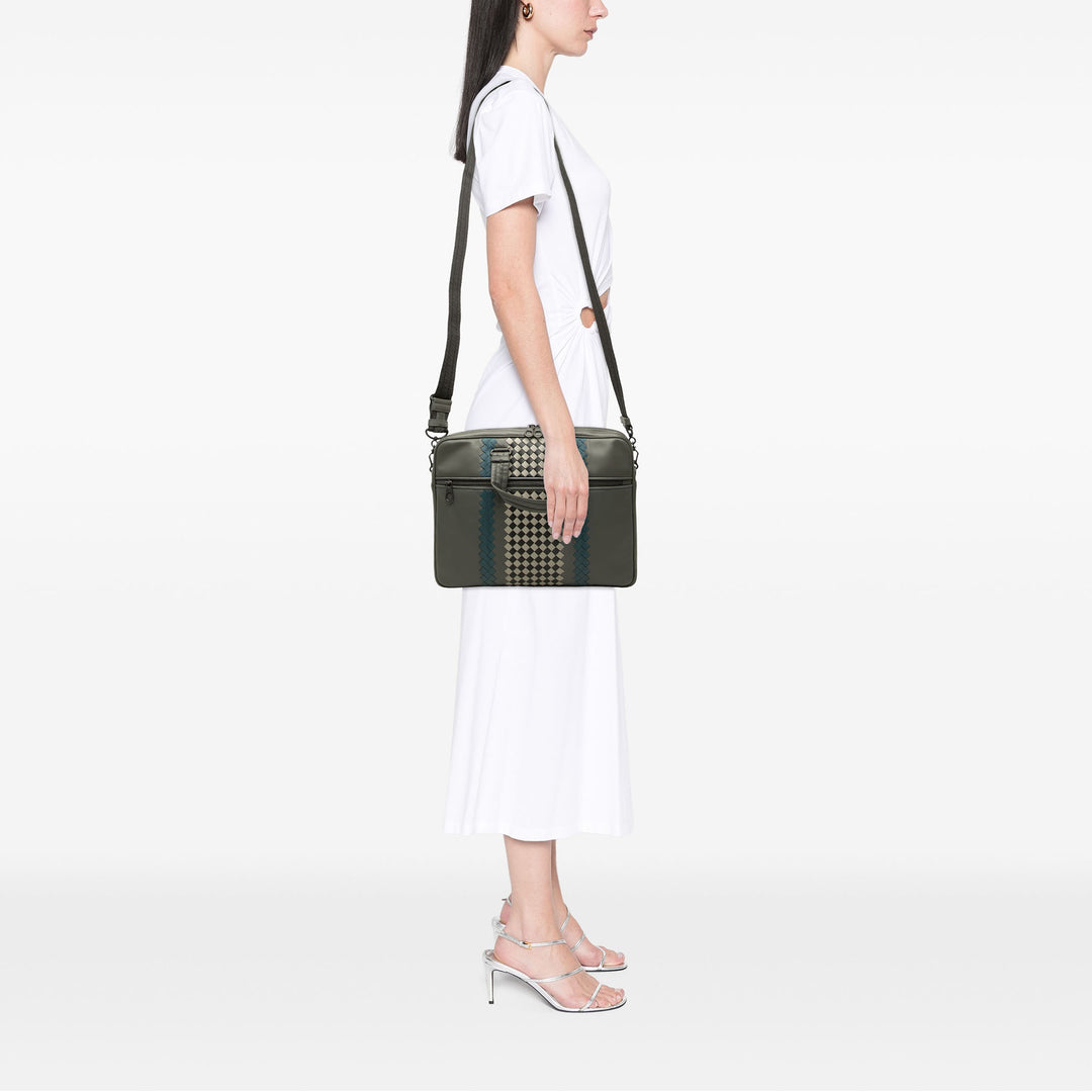 Bottega Veneta Porte-documents Intrecciato à finitions Gris – vue 6 – GABY PARIS