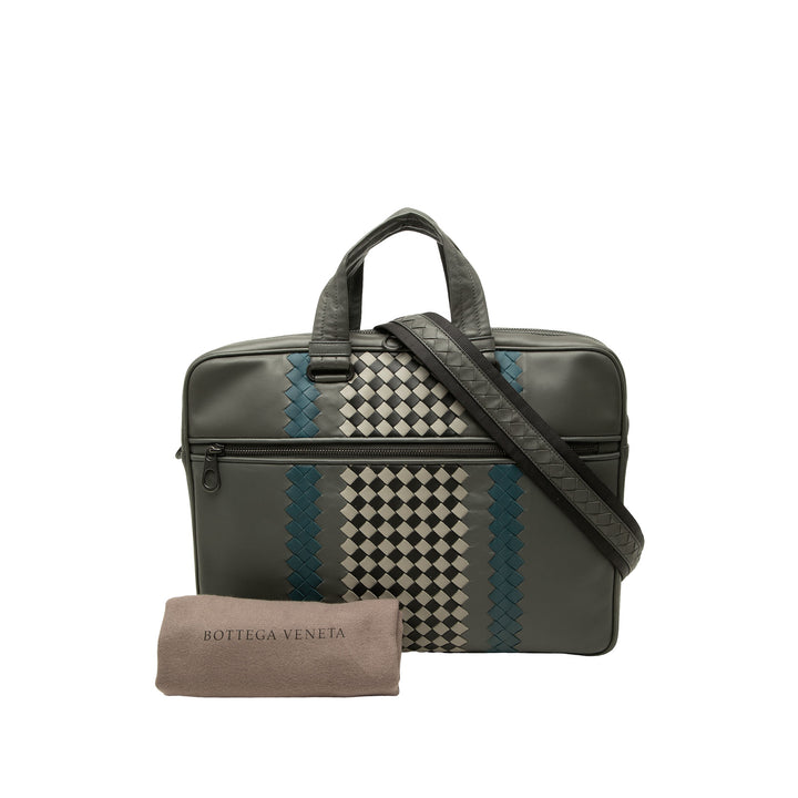 Bottega Veneta Porte-documents Intrecciato à finitions Gris – vue 7 – GABY PARIS