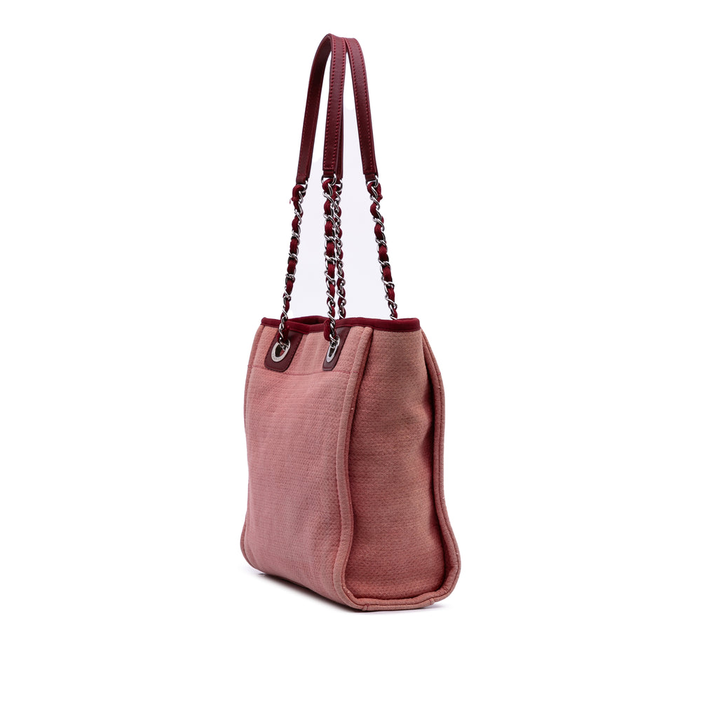Mini Canvas Deauville Tote Red - Gaby Paris