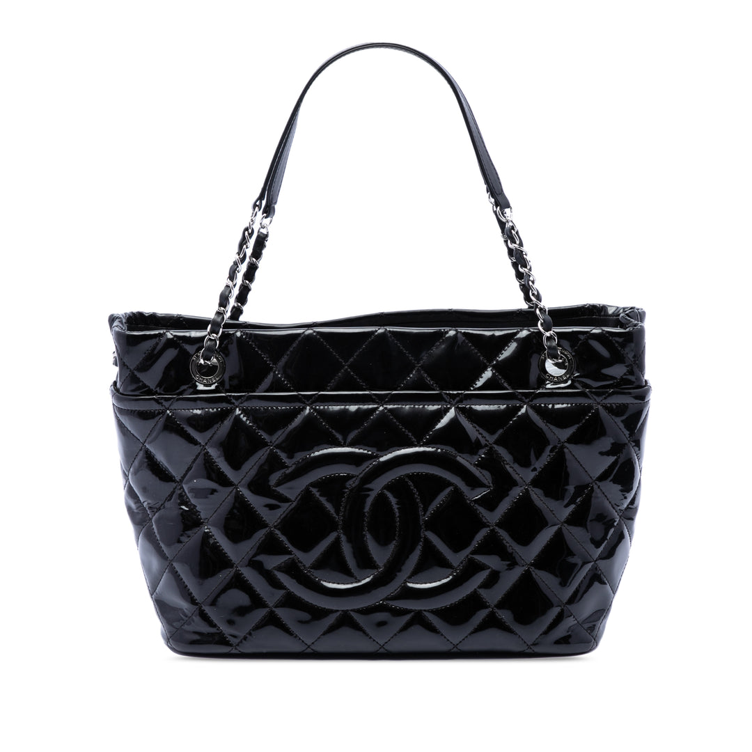 Chanel CC Matelassé Cuir verni Timeless Soft Cabas