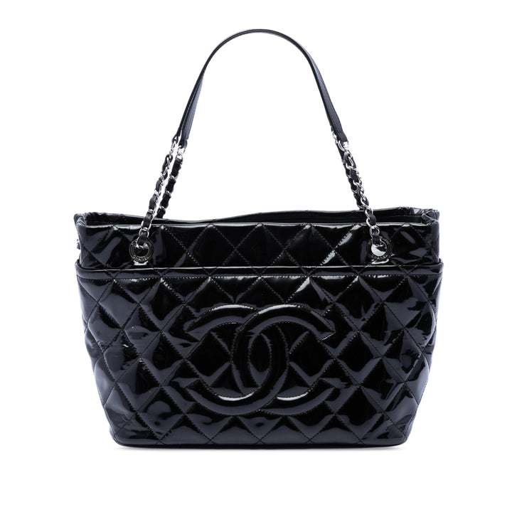 Chanel CC Matelassé Cuir verni Timeless Soft Cabas