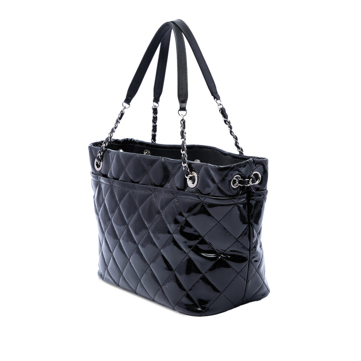 Chanel CC Matelassé Cuir verni Timeless Soft Cabas