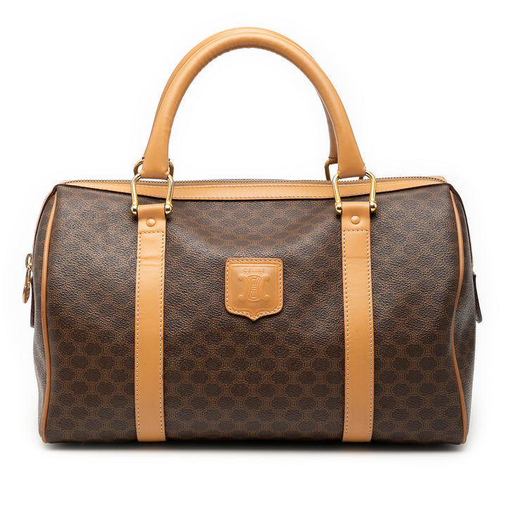 Celine Macadam Coated Toile Boston Sac