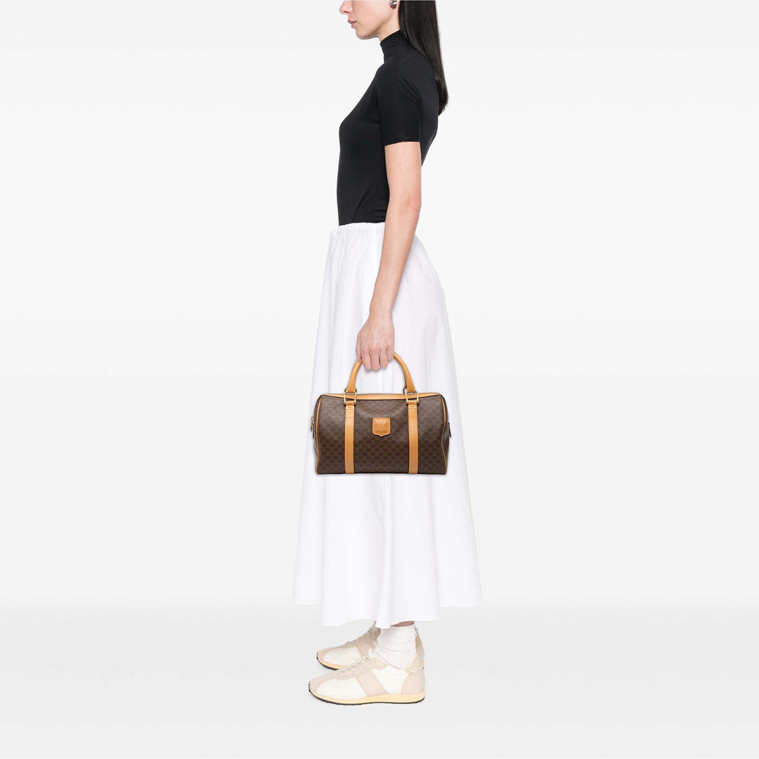 Celine Macadam Coated Toile Boston Sac