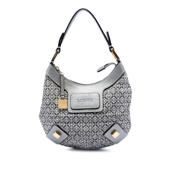 LOEWE Anagram Toile New Road Hobo