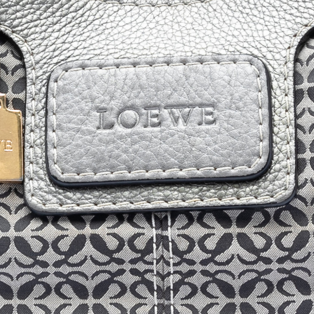LOEWE Anagram Toile New Road Hobo