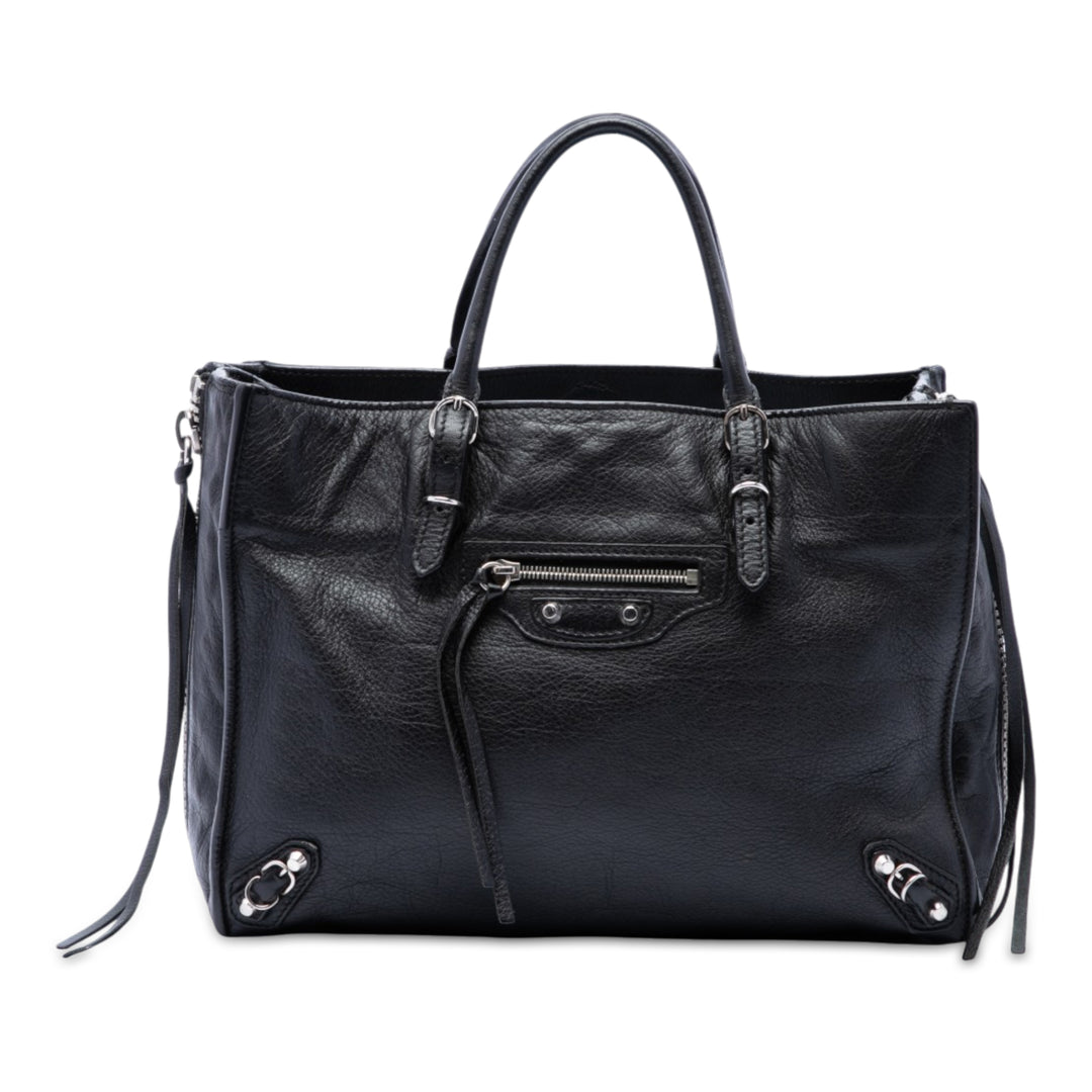 Papier A6 Zippé Sac Mini Noir