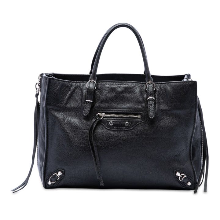 Papier A6 Zippé Sac Mini Noir
