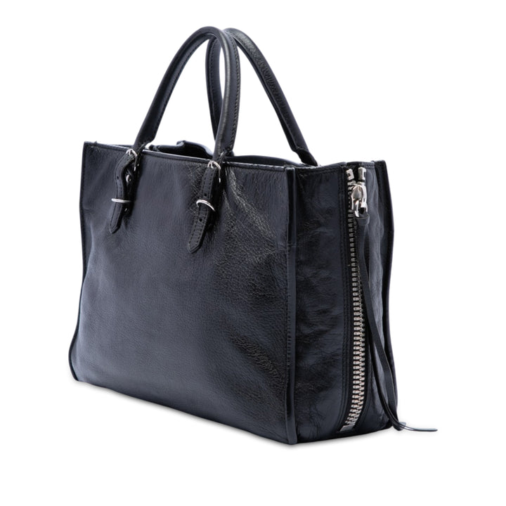 Papier A6 Zippé Sac Mini Noir