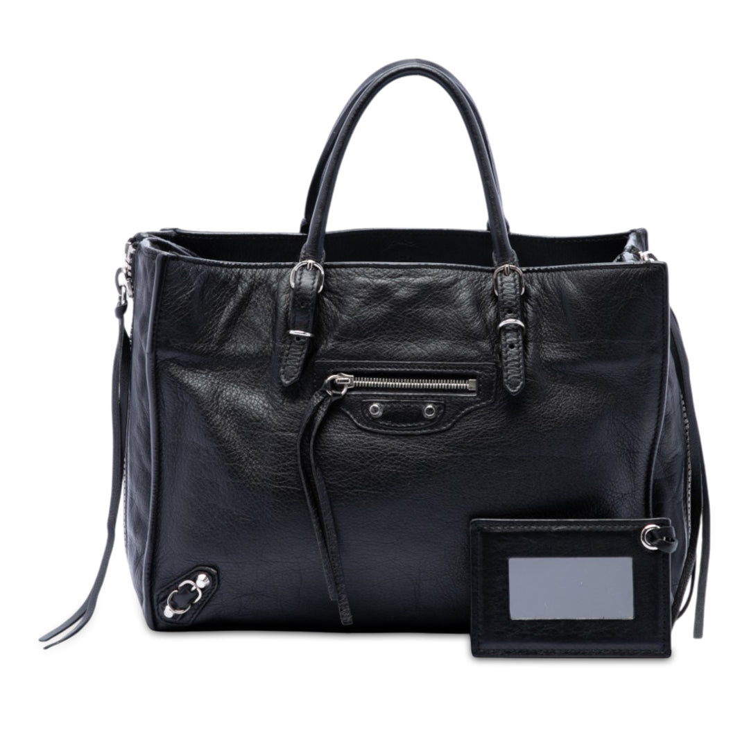 Papier A6 Zippé Sac Mini Noir