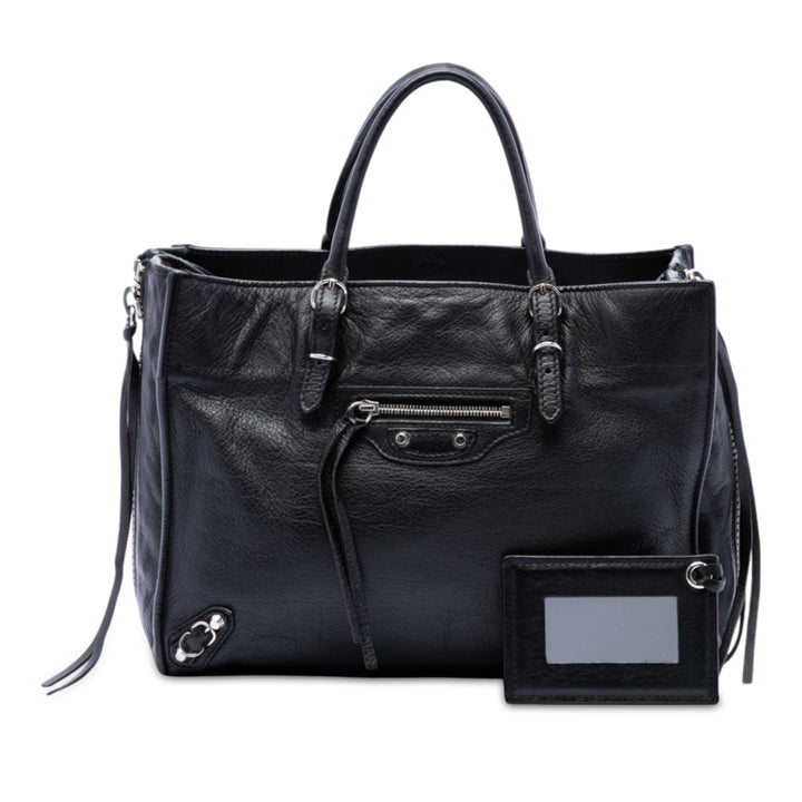 Papier A6 Zippé Sac Mini Noir