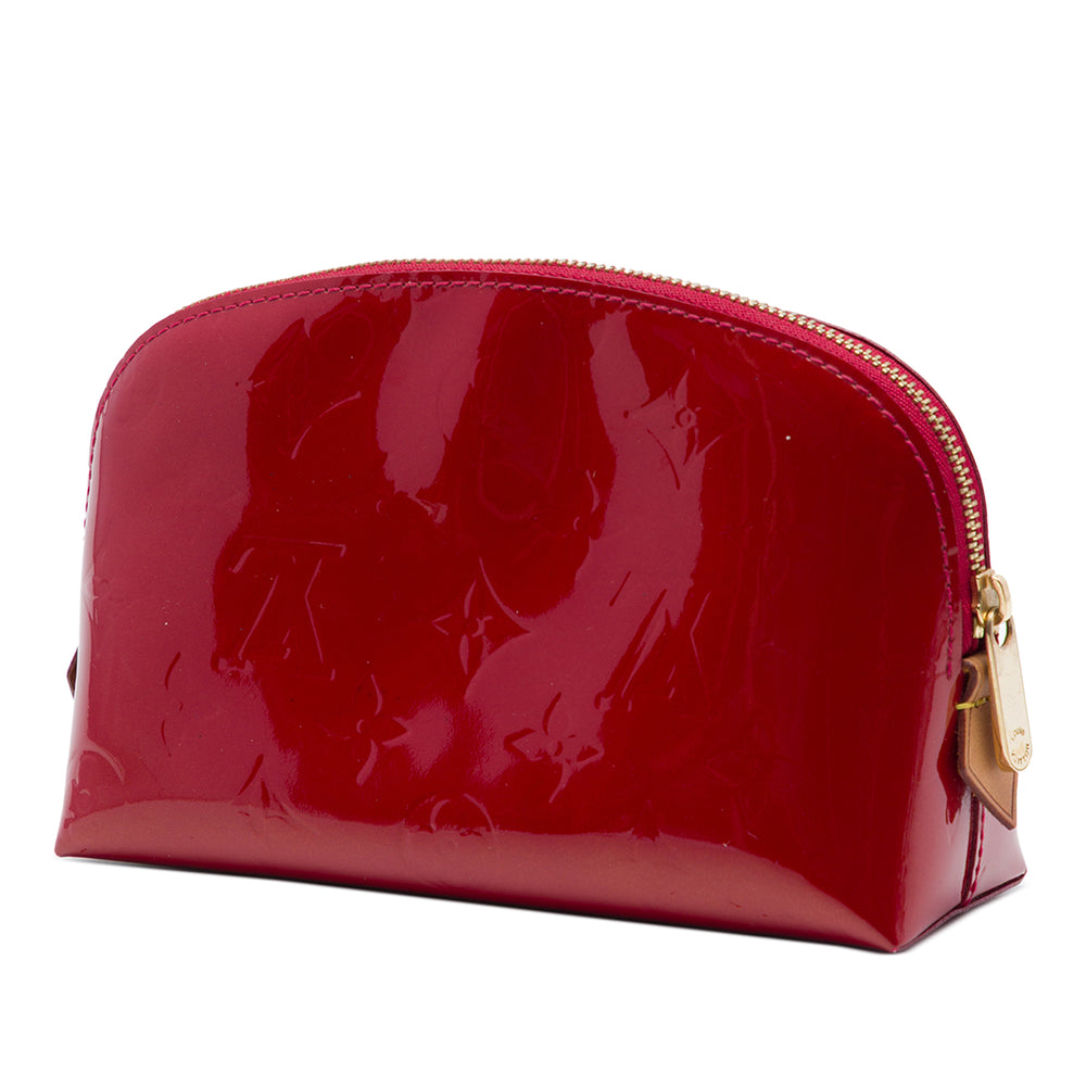 Louis Vuitton Trousse de maquillage Cuir verni Monogram Rouge – vue 2 – GABY PARIS