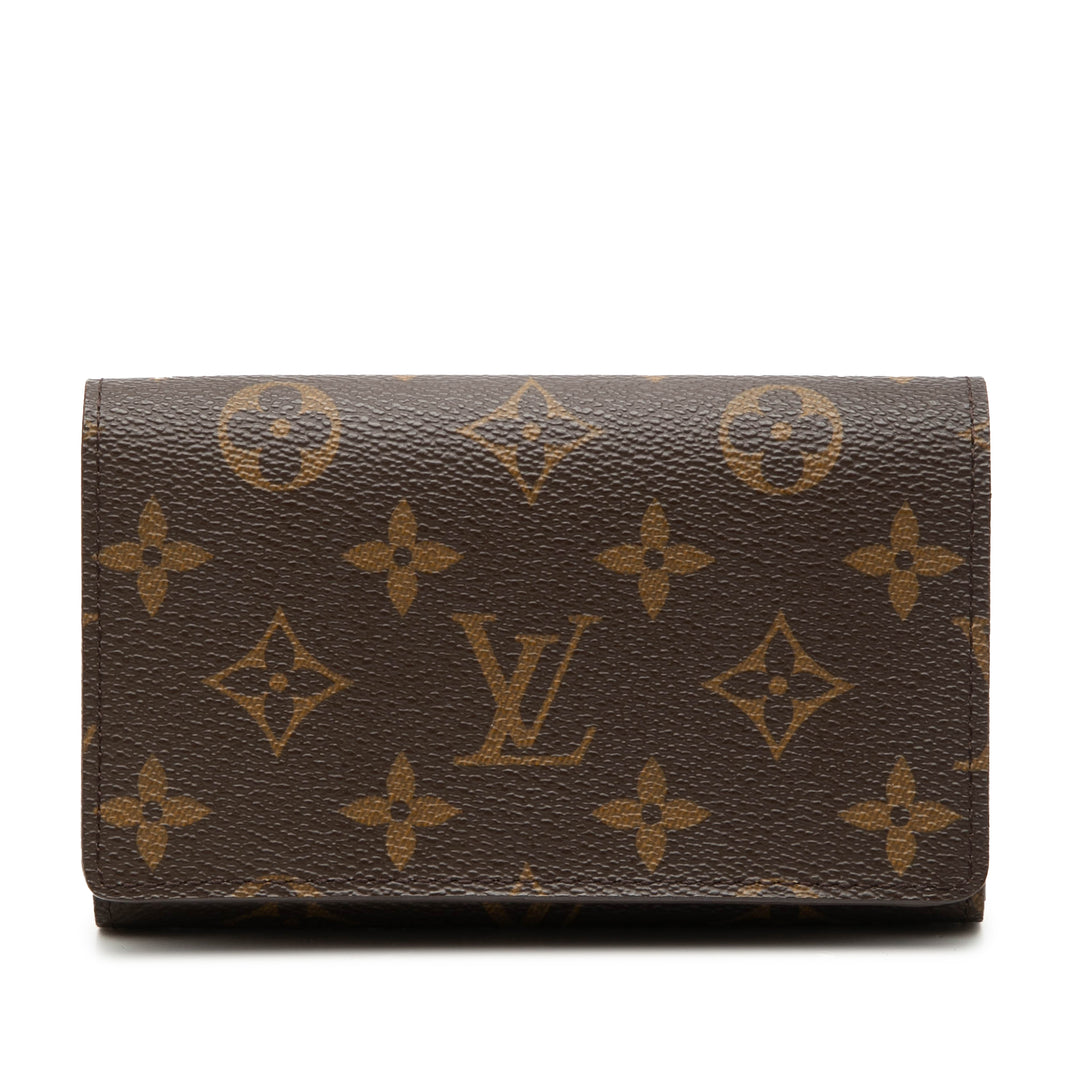 Louis Vuitton Monogram Porte Monnaie Billets Tresor Portefeuille