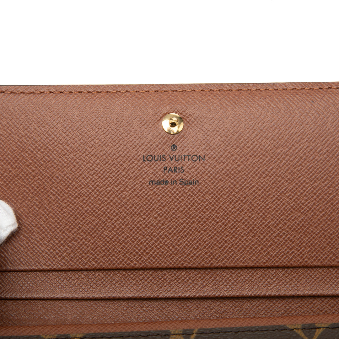 Louis Vuitton Monogram Porte Monnaie Billets Tresor Portefeuille